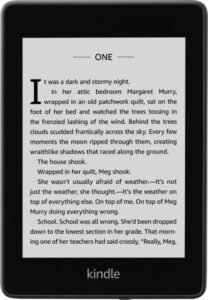 Kindle Paperwhite E-Reader display