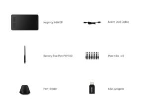 huion inspiroy h640p accessories