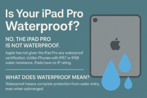 Is your iPad pro waterproof