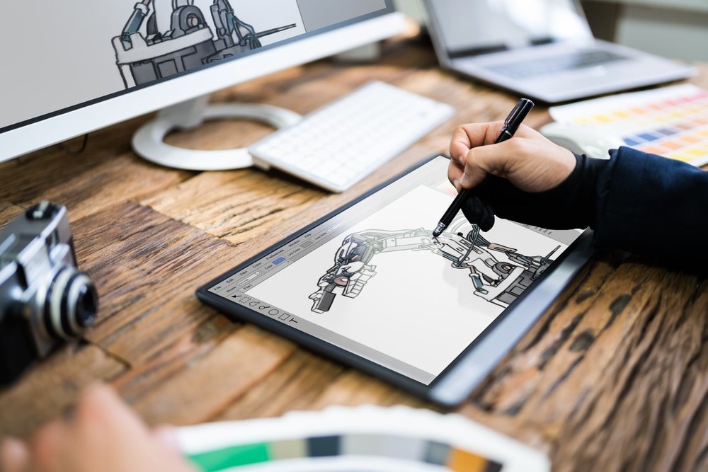 drawing tablet connected with pc